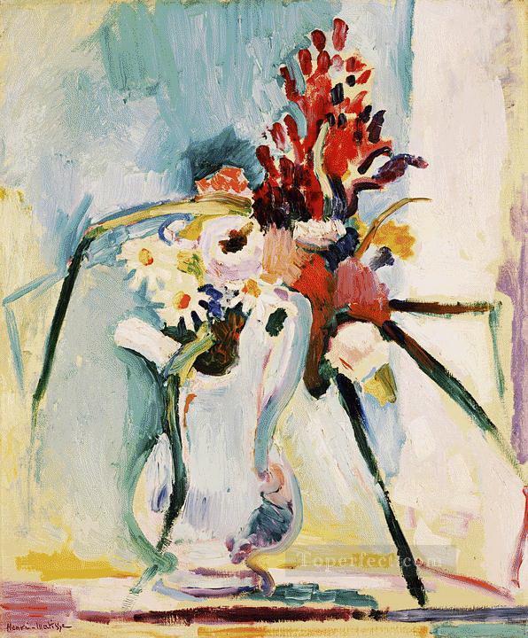 Flowers in a Pitcher abstract fauvism Henri Matisse Oil Paintings